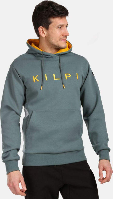 Pánská bavlněná mikina KILPI Salamana tmavě zelená Velikost: S