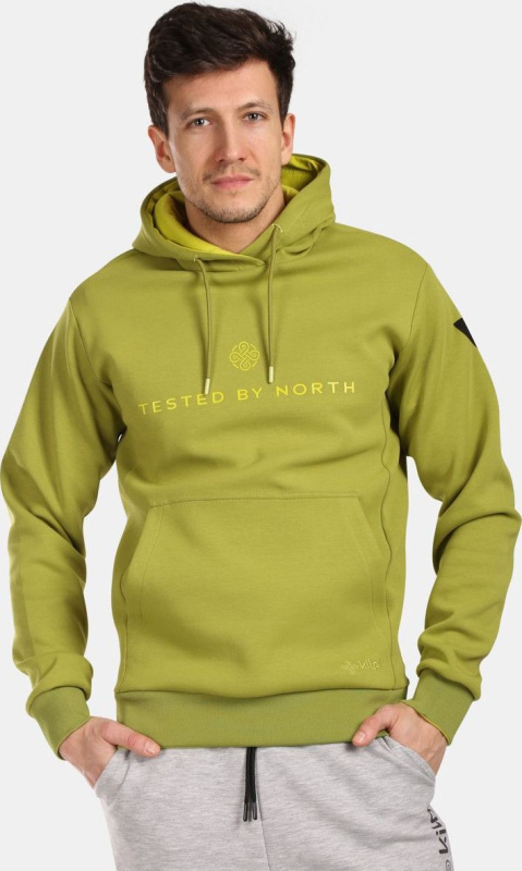 Pánská bavlněná mikina KILPI Tomar zelená Velikost: S