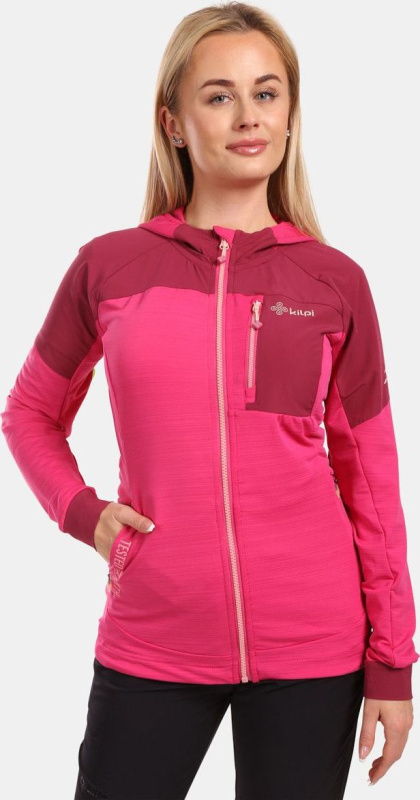 Dámská fleecová mikina KILPI Memphis růžová Velikost: 44