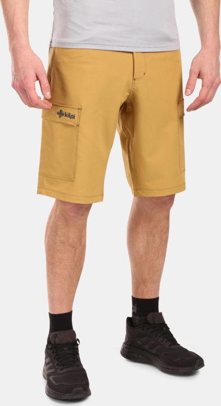 Pánské outdoorové kraťasy KILPI Kilkis žluté Velikost: 3XL