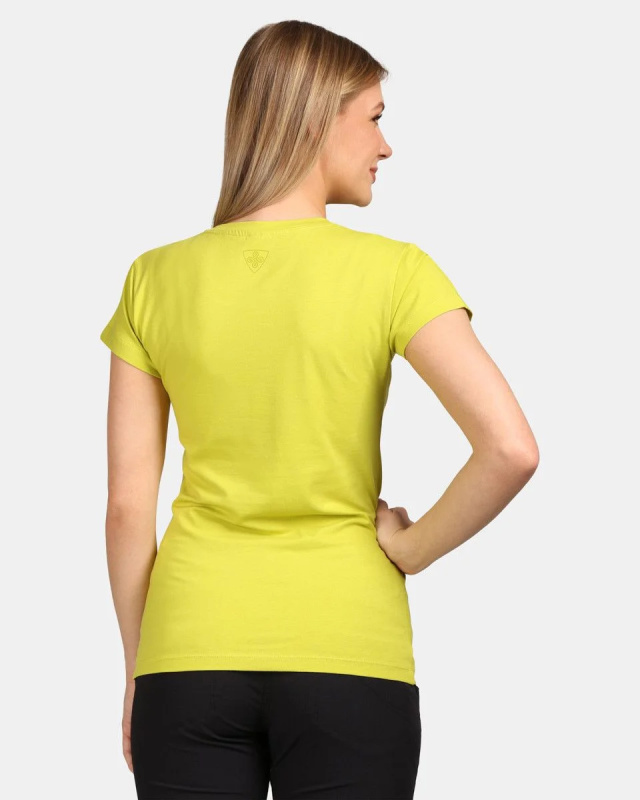 Dámské bavlněné triko KILPI Promo zelené Velikost: 44