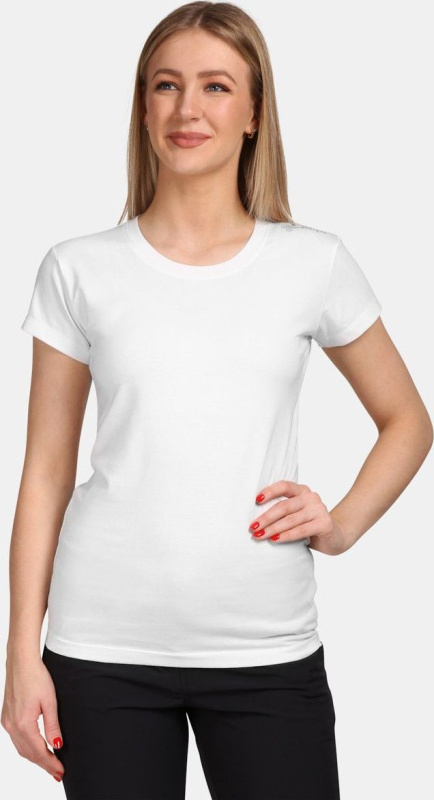 Dámské bavlněné triko KILPI Promo bílé Velikost: 44