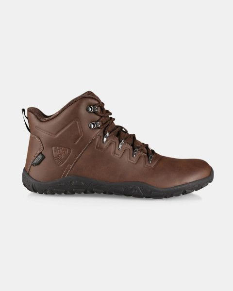 Unisex barefoot outdoorové boty KILPI Bare High hnědé Velikost: 37