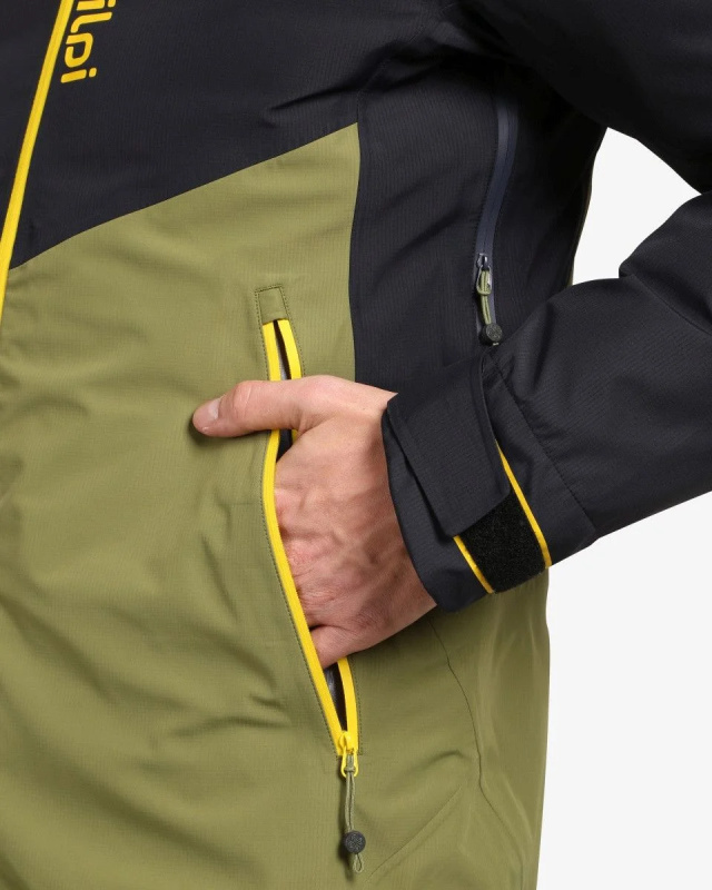 Pánská nepromokavá bunda KILPI Metrix zelená Velikost: 3XL