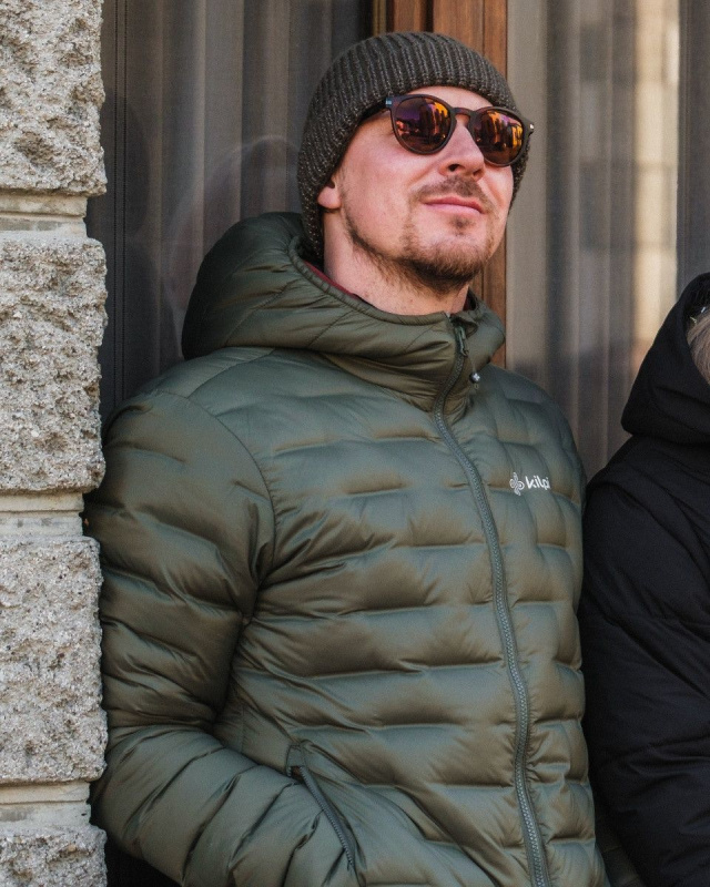 Pánská péřová bunda KILPI Albert zelená Velikost: XL