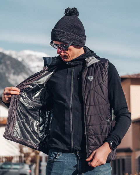 Pánská zateplená vesta KILPI Heateo černá Velikost: M