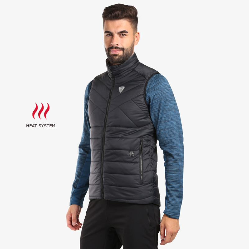 Pánská zateplená vesta KILPI Heateo černá Velikost: 3XL
