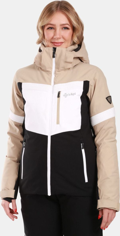 Dámská lyžařská bunda KILPI Valera béžová Velikost: 38