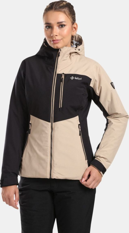 Dámská lyžařská bunda KILPI Flip béžová Velikost: 42