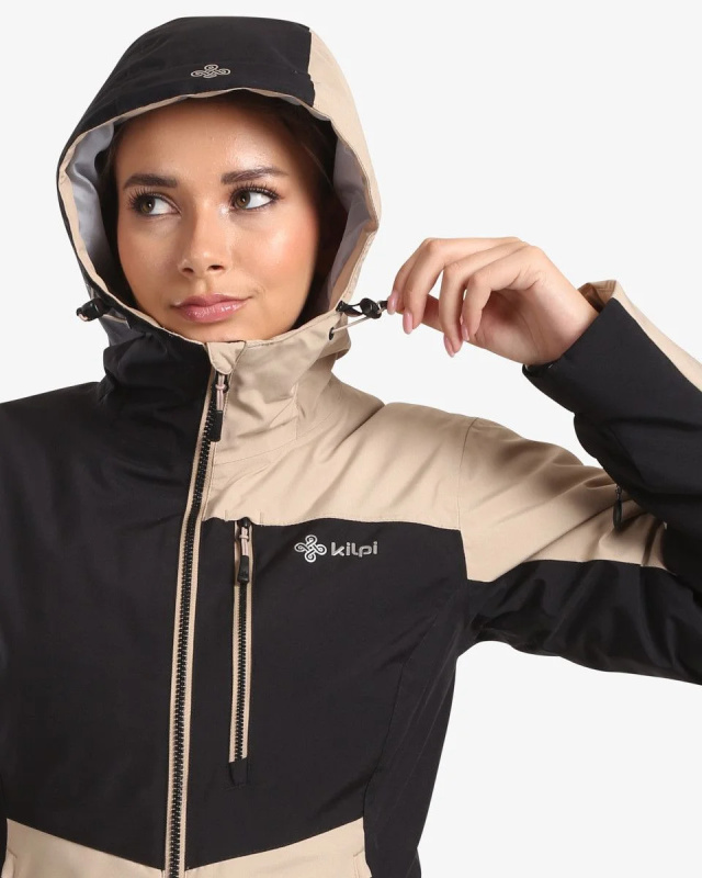 Dámská lyžařská bunda KILPI Flip béžová Velikost: 44