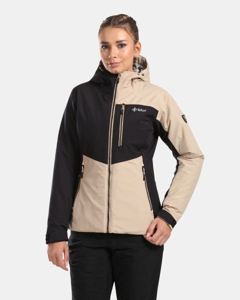 Dámská lyžařská bunda KILPI Flip béžová Velikost: 44