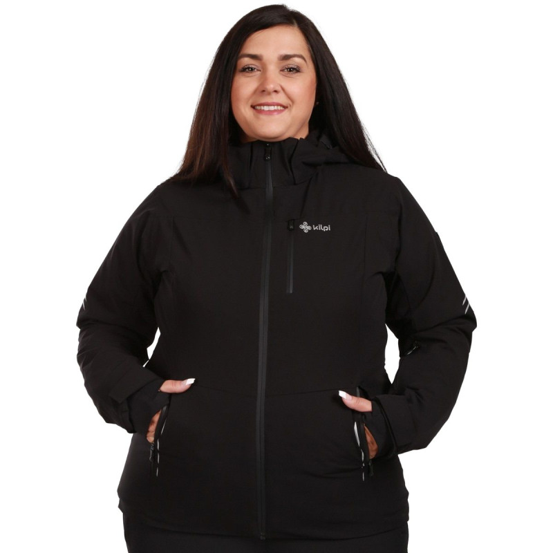 Kilpi Valera, lyžařská bunda, plus size, dámská, černá