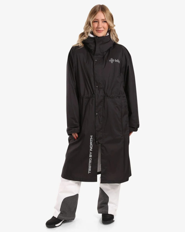 Pánská lyžařská pláštěnka KILPI Team Raincoat černá Velikost: S