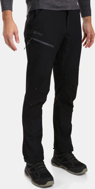 Pánské softshellové kalhoty KILPI Villain černé Velikost: M