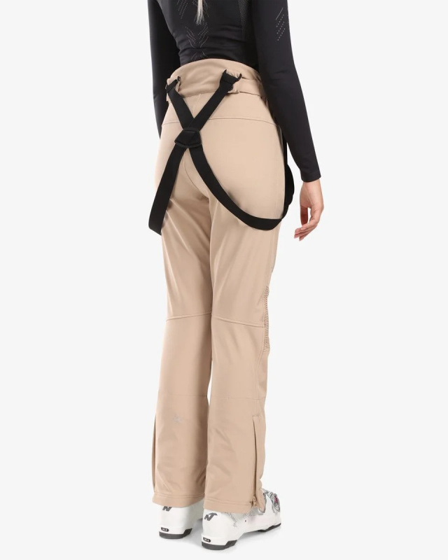 Dámské lyžařské kalhoty KILPI Dione béžové Velikost: 36 Short