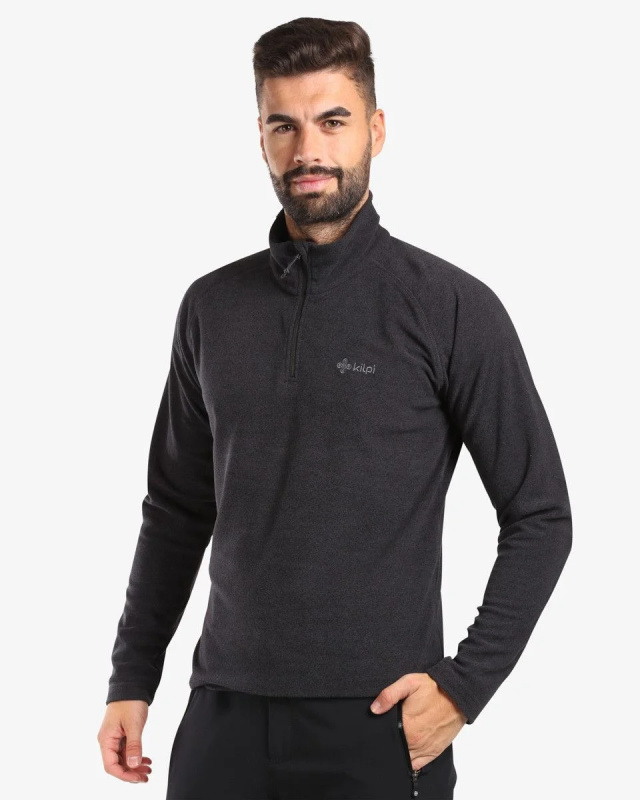 Pánská fleecová mikina KILPI Almeri černá Velikost: 3XL