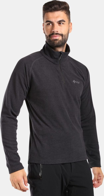 Pánská fleecová mikina KILPI Almeri černá Velikost: 3XL