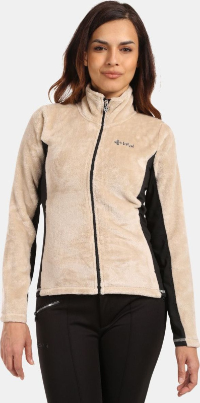 Dámská fleecová mikina KILPI Skathi béžová Velikost: 36