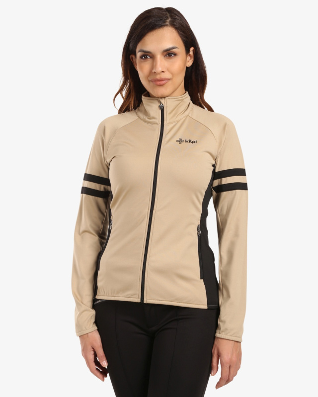 Dámská fleecová mikina KILPI Junie béžová Velikost: 36