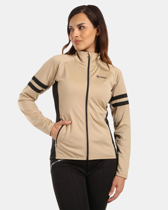 Dámská fleecová mikina KILPI Junie béžová Velikost: 42