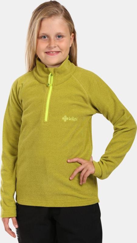 Dětská fleecová mikina KILPI Almeri zelená Velikost: 98