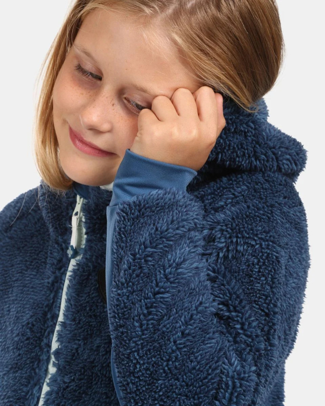 Dětská fleecová mikina KILPI Norka modrá Velikost: 110