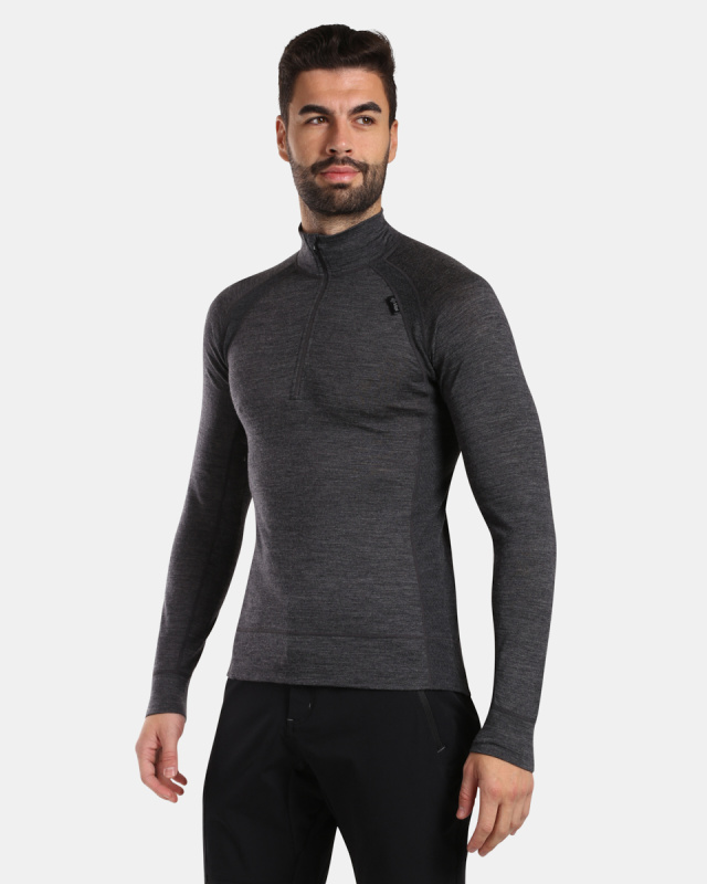 Pánské merino triko KILPI Jager šedé Velikost: XXL