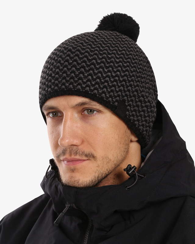 Pánská zimní čepice KILPI Paulo černá Velikost: UNI