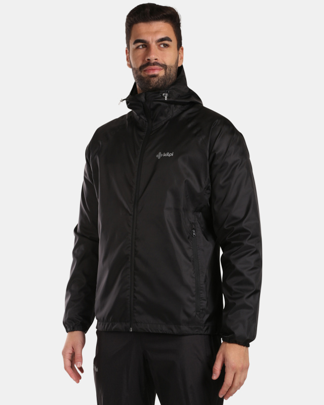 Unisex nepromokavá bunda KILPI Jaluu černá Velikost: S