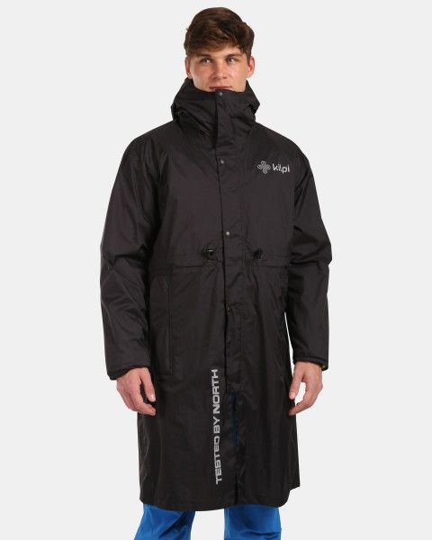 Pánská lyžařská pláštěnka KILPI Team Raincoat černá Velikost: XS