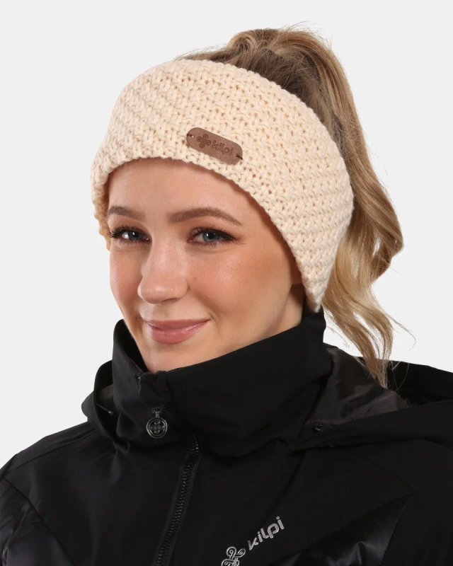 Dámská zimní čelenka KILPI Sima bílá Velikost: UNI