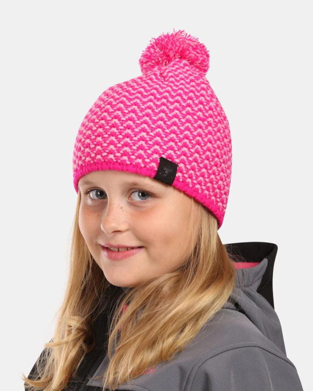 Dětská zimní čepice KILPI Paulo růžová Velikost: 4