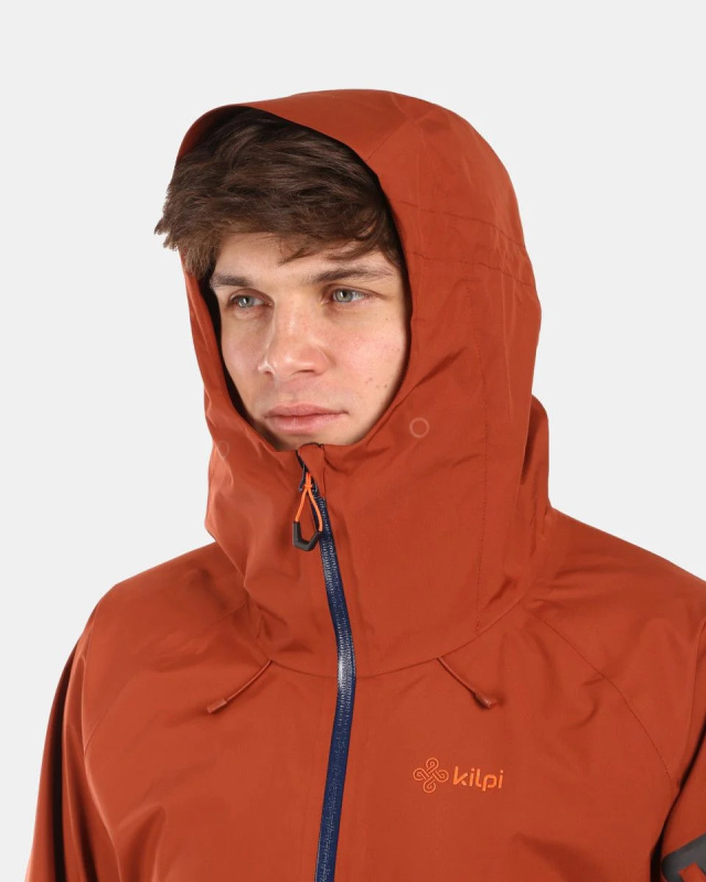Pánská nepromokavá bunda KILPI Mamba hnědá Velikost: 3XL