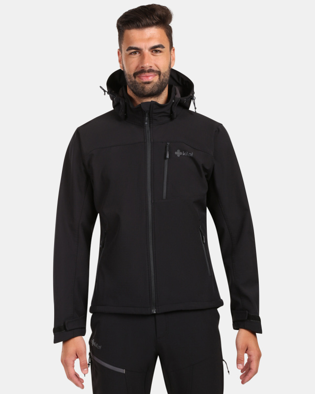 Pánská softshellová bunda KILPI Ontavio černá Velikost: 3XL