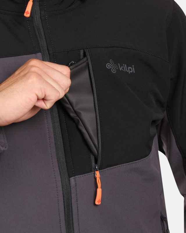Pánská softshellová bunda KILPI Ontavio šedá Velikost: XL