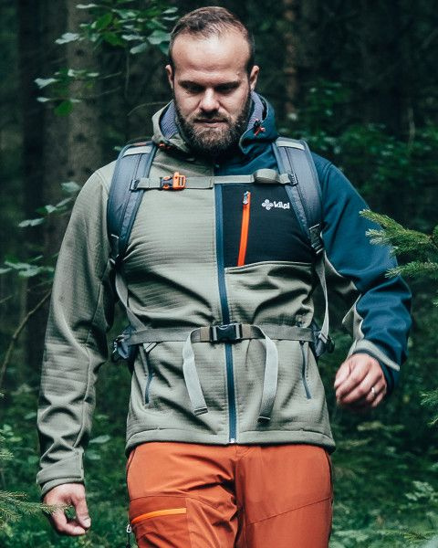 Pánská softshellová bunda KILPI Ontavio khaki Velikost: M