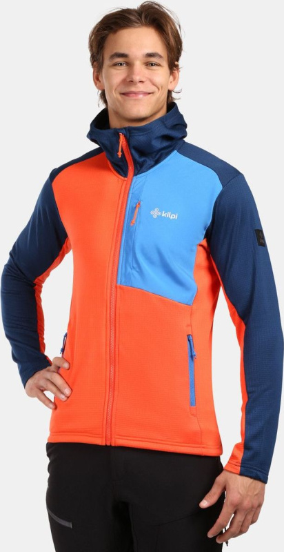 Pánská fleecová mikina KILPI Sevelen oranžová Velikost: S