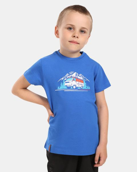 Chlapecké bavlněné triko KILPI Salo modré Velikost: 110