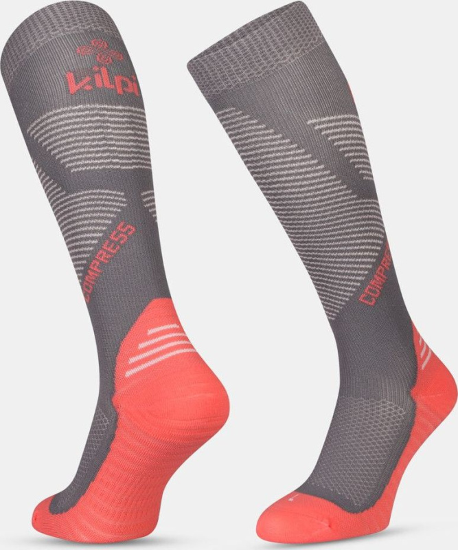 Unisex kompresní podkolenky KILPI Compress růžové Velikost: 43