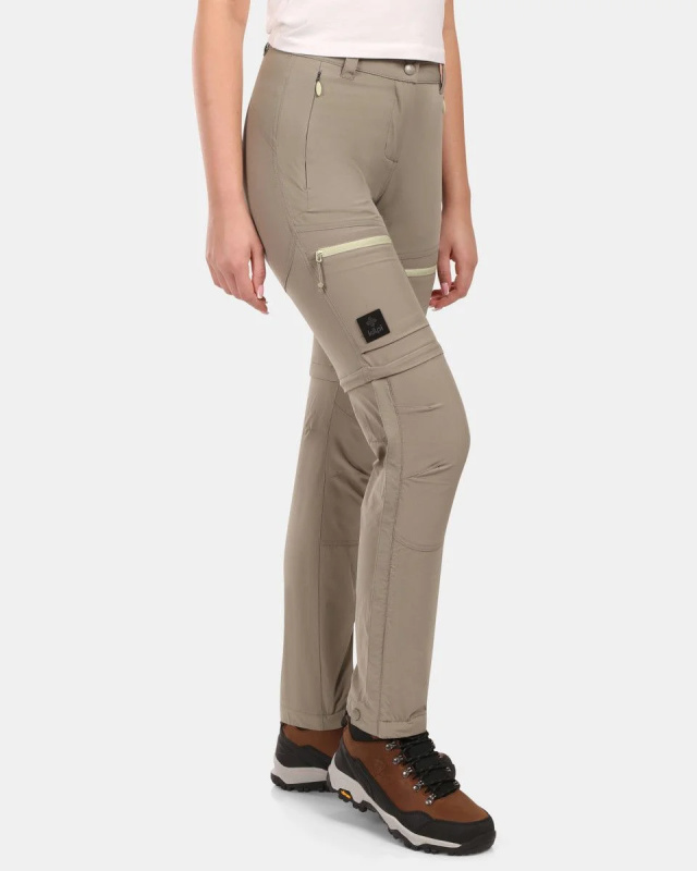 Dámské outdoorové kalhoty KILPI Hosio khaki Velikost: 40 Short