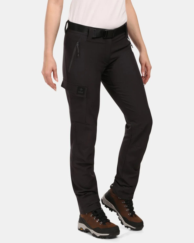 Dámské outdoorové kalhoty KILPI Belvela černé Velikost: 38