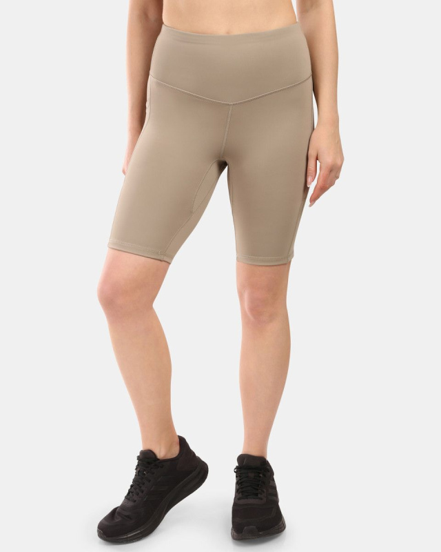 Dámské krátké legíny KILPI Artemi khaki Velikost: 42