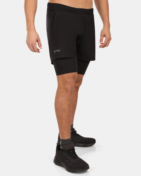 Pánské běžecké kraťasy KILPI Braga černé Velikost: 3XL