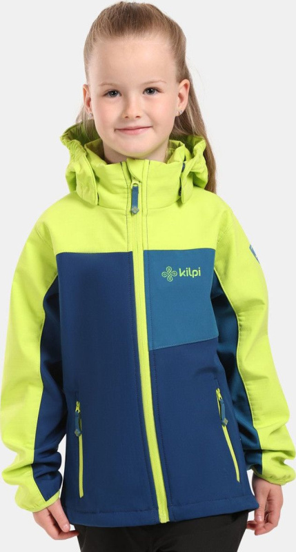 Dětská softshellová bunda KILPI Ravio modrá Velikost: 98
