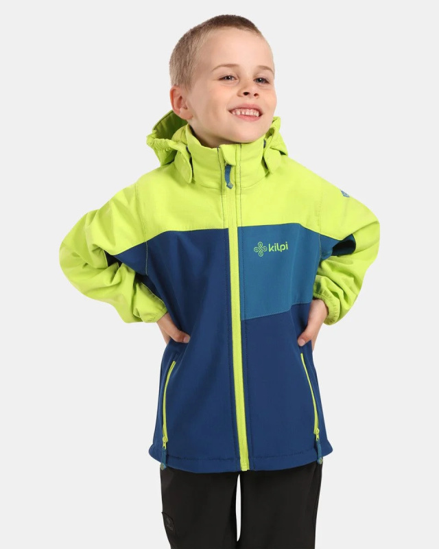 Dětská softshellová bunda KILPI Ravio modrá Velikost: 122