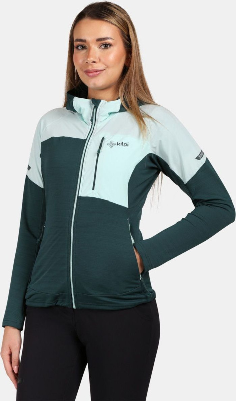 Dámská funkční mikina KILPI Memphis zelená Velikost: 42