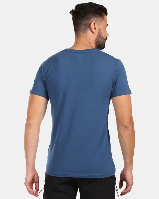 Pánské bavlněné triko KILPI Discover modré Velikost: 3XL