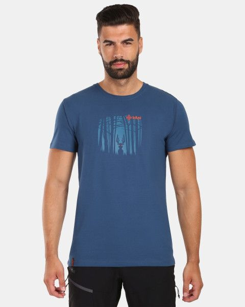 Pánské bavlněné triko KILPI Discover modré Velikost: 3XL