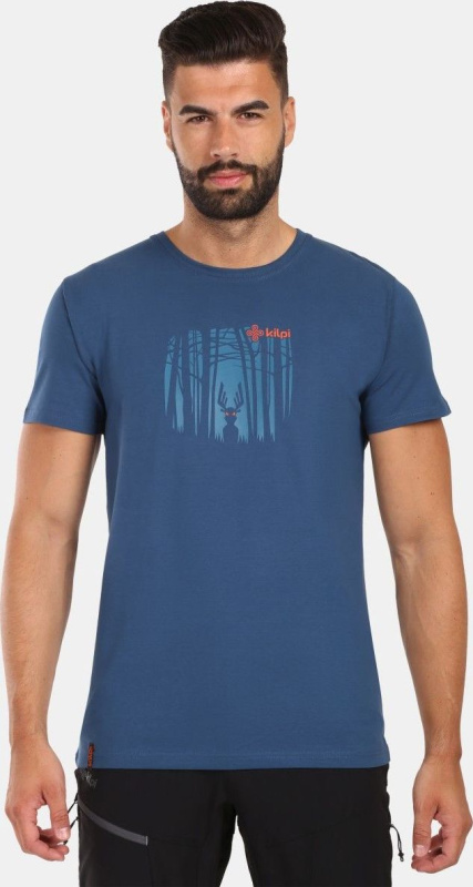 Pánské bavlněné triko KILPI Discover modré Velikost: XL