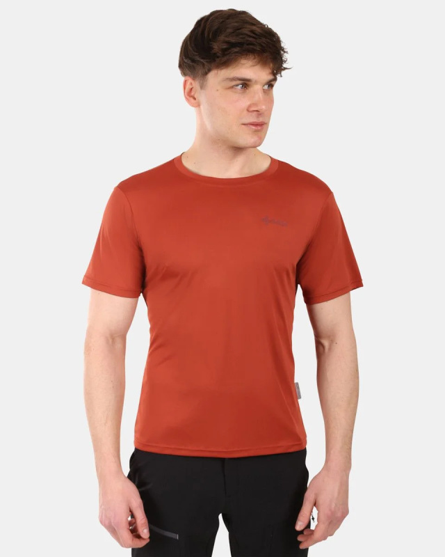 Pánské funkční triko KILPI Groovy hnědé Velikost: XL